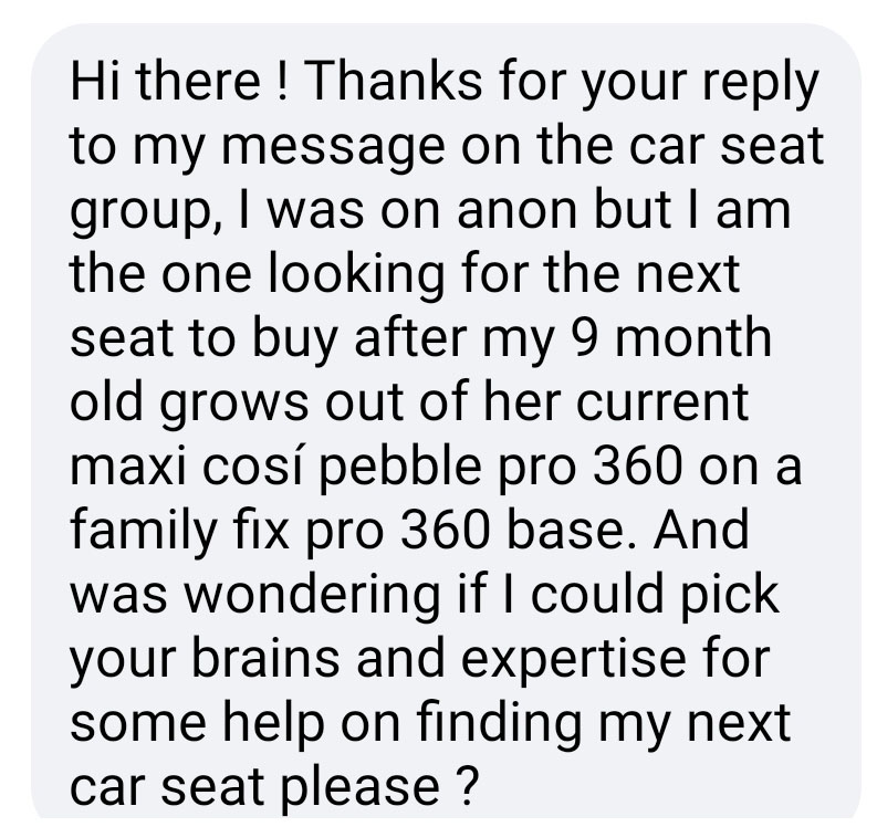 Запрос из Дублина по Maxi-Cosi