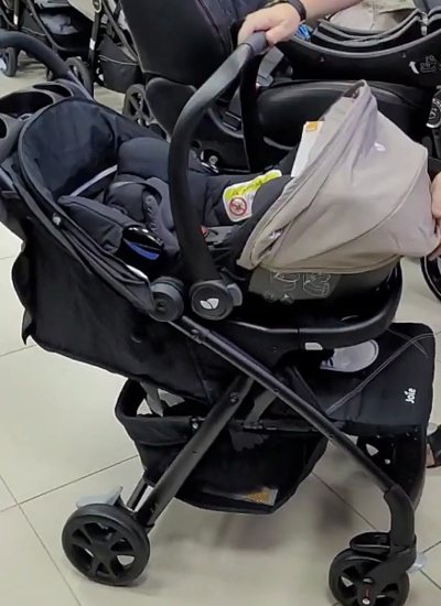 прогулочная коляска с автолюлькой