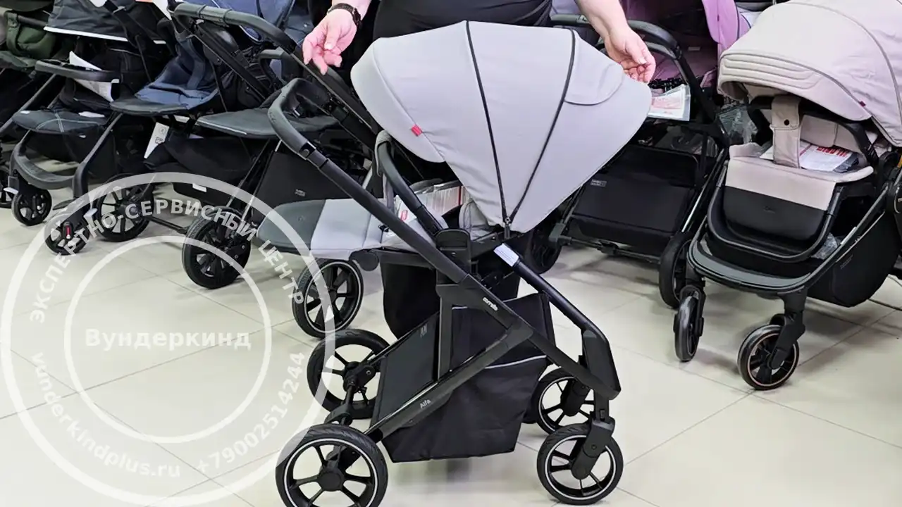 как снять ткань с коляски carrello alfa