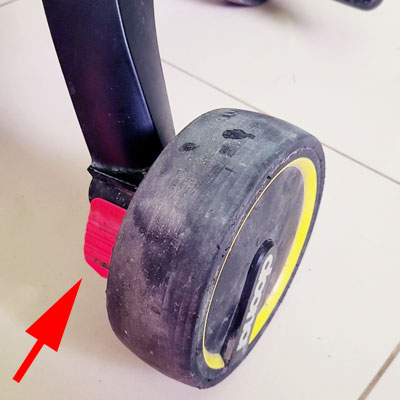 лапка тормоза doona упала вниз и тормозит велосипед