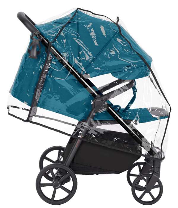 дождевик, одетый на коляску