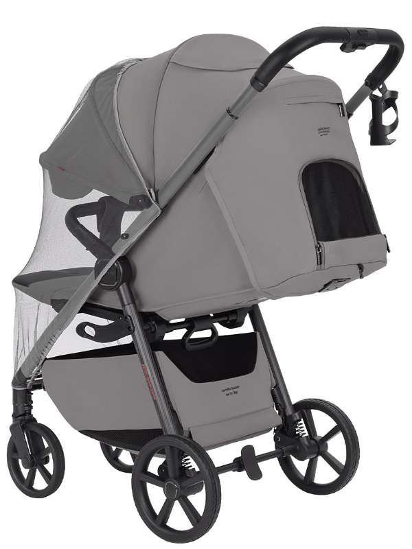 как одевается москитная сетка на коляску carrello carbon