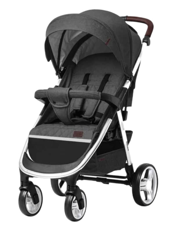 прогулочная коляска baby tilly темно-серая