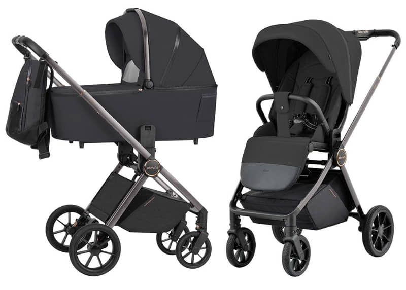 коляска каррелло ультра черного цвета